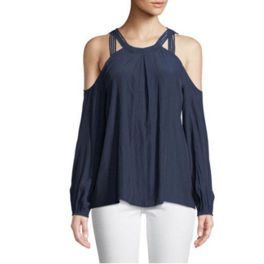NWT Ramy Brook Alana Long-Sleeve Blouse